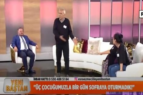Esra Ezmeci ile Yeni Baştan programında kavga! Baba kız birbirine girdi